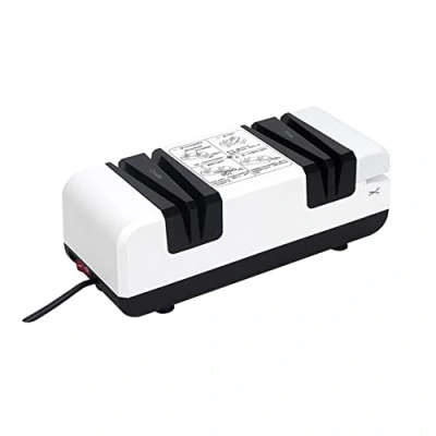 Image of 60w Knife Sharpener Electric Chefs Choice Professional UK and Scissor 2800 R/Min for All Knives Screwdriver Scissors Sharpening Set (White)