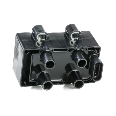 Image of 2526151 Ignition coil VALEO 245105 4 pin connector black RENAULT: CLIO 2, 3, TWINGO DACIA: SANDERO LOGAN MCV 2