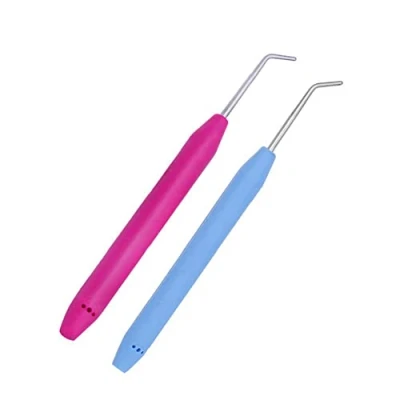 Image of 2PCS Crochet Hook for Knifty Knitter Knitting Loom Tool with Rubber Handle Tools