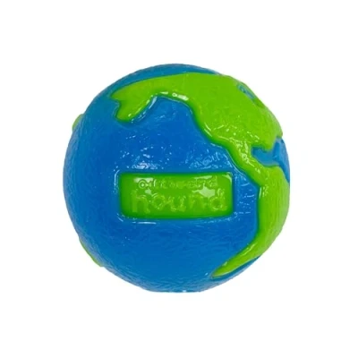 Image of Planet Dog Orbee Tuff Ball Blue/Green Treat Dispensing Toy, Small