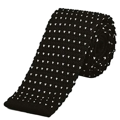 Image of DonDon Men&#039;s Knit Tie handmade White