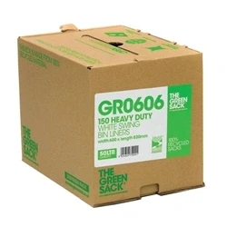 Image of The Green Sack Swing Bin Liner in Dispenser White (150 Pack) GR0606