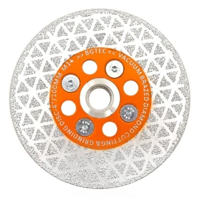 Image of BGTEC Diamond Tile Cutting Wheel 100mm Double Sided Grinding Disc for Porcelain Tiles,Granite,Marble,Concrete with M14 Thread