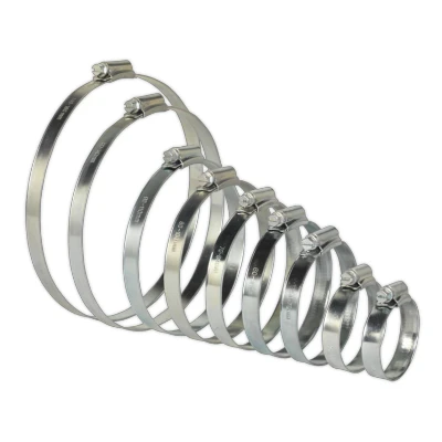 Image of Sealey Hose Clip Assortment 26pc Ø44 160mm Zinc Plated