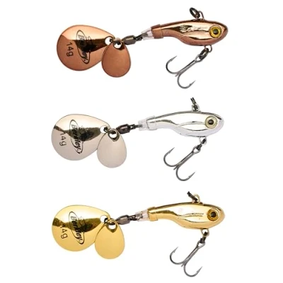 Image of Berkley Pulse Spintail 3 Pack, Fishing Hook, Hard Lures, PredatorFishing, Perch, Unisex, Assorted, 14g