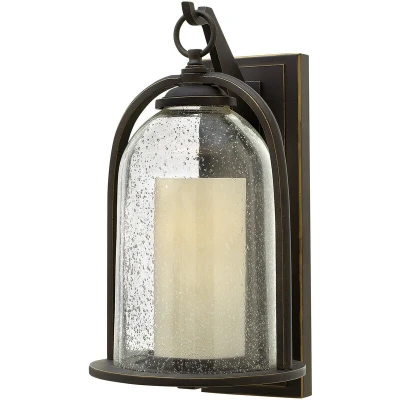 Image of Quincy 1 Light Outdoor Medium Wall Lantern Oil Rubbed Bronze IP44, E27