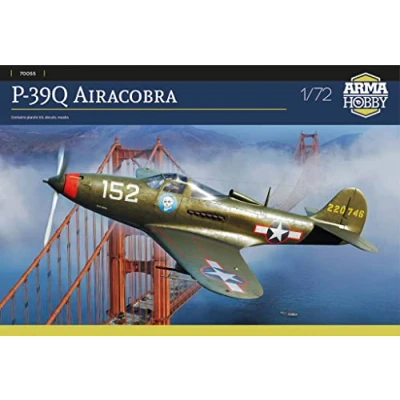Image of Assembly Model Kit Made from Plastic P 39Q Airacobra (70055) in Scale 1/72