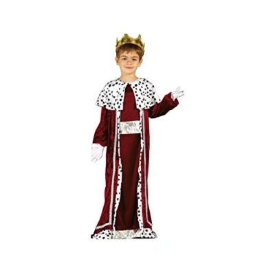 Image of GUIRMA Magic Blond King Fancy Dress Costume Children (10 12 Years) Cape and Tunic Christmas Three Kings Costumes for Children&#039;s Parties New Year Celebrations Ideal Kids Red