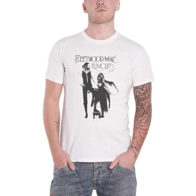 Image of Paradiso Clothing Fleetwood Rumours Print Tshirt, Women&#039;s, Size: Large, White