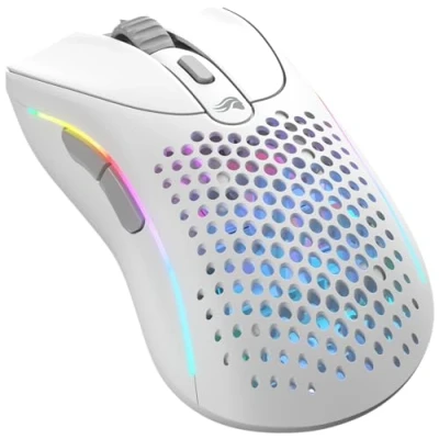 Image of Glorious Gaming Model D 2 Wireless Mouse Superlight 66g, up to 210 hr Battery Life, 26K Optical Sensor, 6 Programmable Buttons, Ergonomic, 80 Million Clicks, FPS, MMO, MOBA White