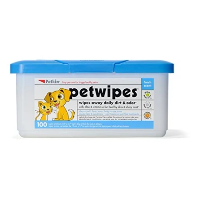 Image of Petkin Pet Wipes, Pack of 100