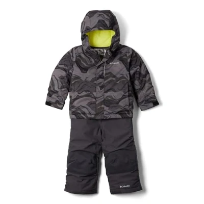 Image of Columbia Unisex Kids Buga Set, Snowsuit Ski Jacket and Pants Black Tectonic, Size 4T