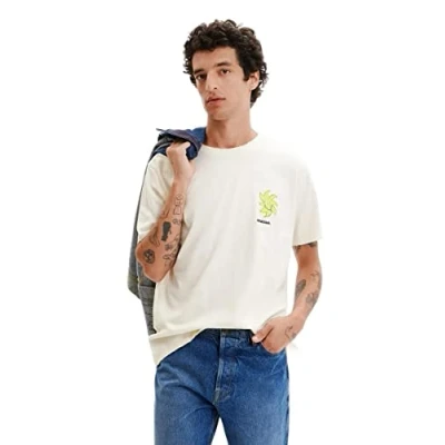 Image of Desigual Men&#039;s Ts_Julien 1000 White T Shirt, XXL