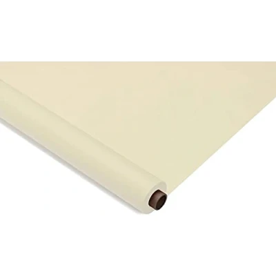 Image of Venuscello® Cream Banquet Roll 25m x 120cm Paper Banqueting Table Cover for Wedding Buffet Dinner Home Large Disposable Cloth