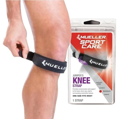Image of Mueller 52997 Jumpers Knee Strap (Black),44.4 cm (Pack of 1)
