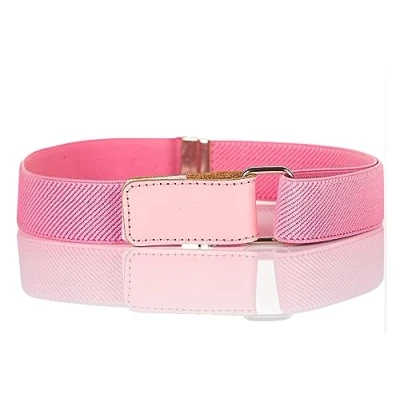 Image of Olata Children’s Stretch Elasticated Belt with Adjustable Hook and Loop Fastening 0 2 years. Light Pink