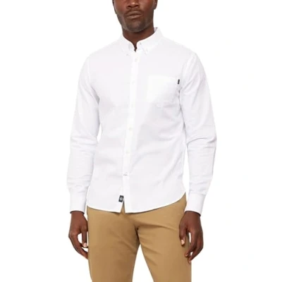 Image of Dockers Men&#039;s 2 Button Down Shirt, Paper White., S UK