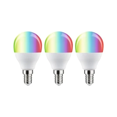 Image of Paulmann 29154 Standard 230V Smart Home Zigbee LED Drop E14 3x470lm 3x5W RGBW+ dimmable matt Set, 15 W
