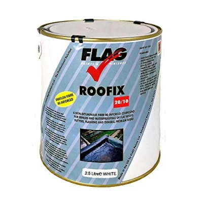 Image of Roofix 20/10 (Multisurface) Roof &amp; Gutter Repair 2.5 litre Black, Grey or White (White)