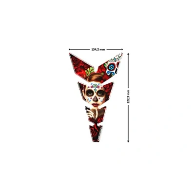 Image of Puig 9139R Tank Pads Model Moon Red