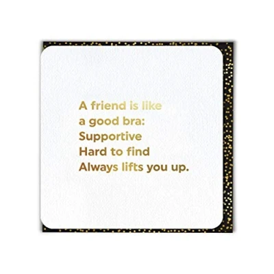 Image of Funny Humorous &#039;A Friend is Like&#039; Gold Foiled Birthday Card