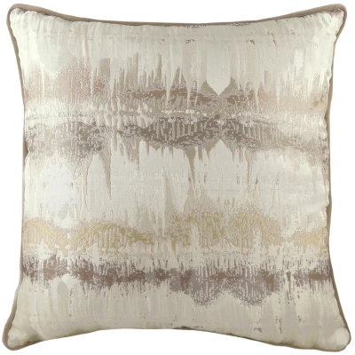 Image of Evans Lichfield Inca Jacquard Piped Cushion Cover Brown One Size