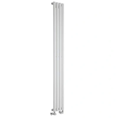Image of Milano Aruba White Vertical Single Oval Panel Radiator 1780mm x 236mm