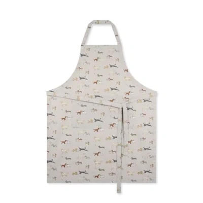 Image of Sophie Allport Doggy Daycare Adult Kitchen Apron, 100% Cotton, Adjustable Neck Strap and Front Pocket