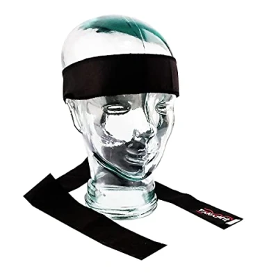 Image of KENDO Tenugui Samurai Warrior HeadBand (BLACK) 200cm Ninja Shinobi Head Band For Men/Women/Children Johnny Lawrence Cobra Kais