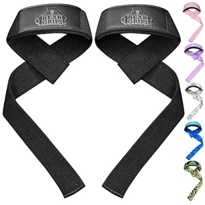 Image of Bear Grips Lifting Straps for Weightlifting Wrist Weightlifting, Gym Straps, Deadlift Weight Support, Strength Training and Powerlifting Accessories
