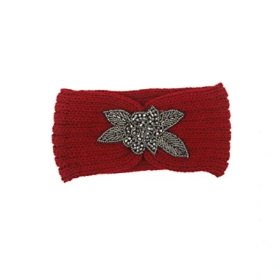 Image of Minkissy Crochet Ear Warmer Head Scarf Hair Band Tiara Headpiece Twisted Headband Crocheted Headwrap Bow Headwear Elasticity Yarn