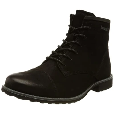 Image of bugatti Men&#039;s Catano Boots with Cold Lining, Black, 11.5 UK
