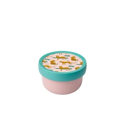Image of Mepal Fruitbox Campus Snack box for kids Dishwasher and microwave safe BPA free 300 ml Leopard