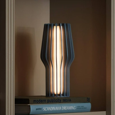 Image of EVA Solo LED table lamp Radiant, blue, rubber, IP44