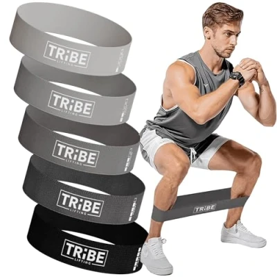 Image of Fabric Resistance Bands for Working Out Booty Women and Men Exercise Set Workout Legs Fitness
