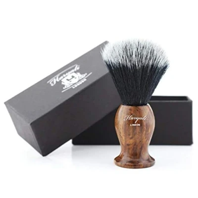 Image of Pure Badger Hair Shaving Brush Handmade 100% Best Original Real Wood Base. Perfect for Wet Shave, Safety Razor, Double Edge Razor