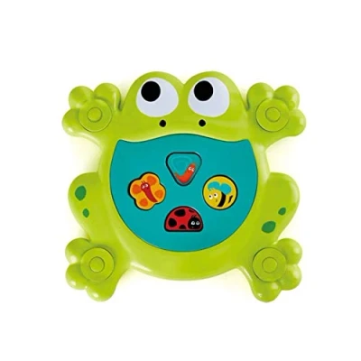 Image of Hape E0209 Feed Me Bath Frog and Pool Floating Activity Game