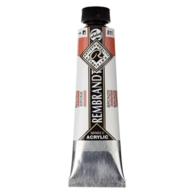Image of Talens Rembrandt Acrylic Colors Tube 40ml Bronze 811 (18058112), Blueberry, Extra Grande