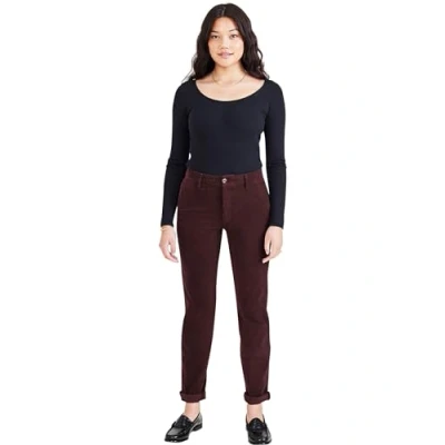 Image of DOCKERS Women&#039;s Weekend Chino Slim Pants, DECADENT CHOCOLATE, 27W Long