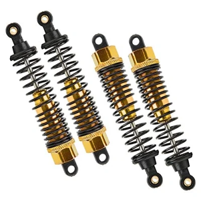 Image of RC Shock Absorber Accessory, Upgrade Spare Replacement Part Accessory for 1:10 Car Metal Absorber(Gold)