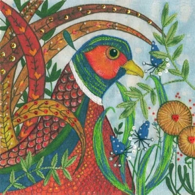 Image of Bothy Threads Embroidery Kit Pheasant (Flights of Fancy Range)