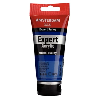 Image of Amsterdam Expert: Artists Acrylic Paint : 75ml series 3 Phthalo Blue