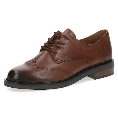Image of CAPRICE Women&#039;s 9 23201 41 Lace up, Cognac Nappa, 3.5 UK