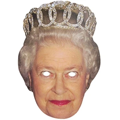 Image of SHATCHI Queen Elizabeth Face Mask Royal Family Event Celebrity Birthday Fancy Dress Do Hen Party Girls Street Support