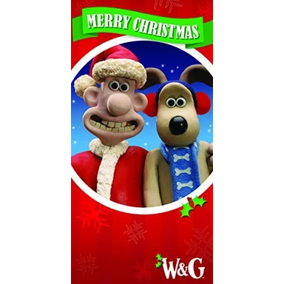 Image of Wallace and Gromit Money Wallet Christmas Card