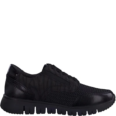 Image of Jana Women&#039;s 8 23765 41 Sneaker, Black Zebra, UK