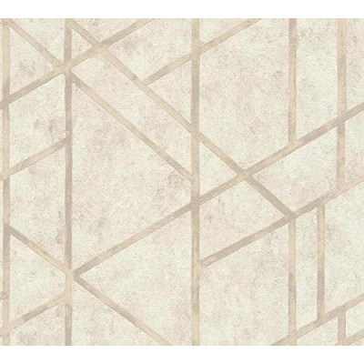 Image of Livingwalls Geometric Wallpaper Metropolitan Stories Non Woven Francesca Milano 10.05 m x 0.53 Creme Made in Germany 369284 36928 4
