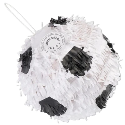 Image of Football Pinata Childrens Birthday Party Game Kids Fill Your Own Soccer Ball Piñata