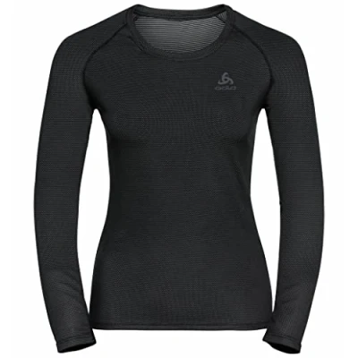 Image of Odlo Women Functional Underwear Long Sleeve Shirt ACTIVE F DRY LIGHT ECO, black, S