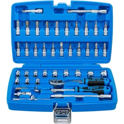 Image of BGS 2141 Socket Set 6.3 mm (1/4&quot;) Inch Sizes 46 pcs.